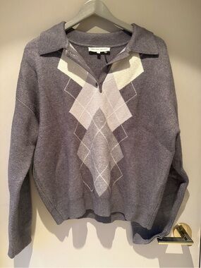 English Factory Argyle Knit Sweater
